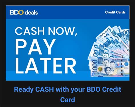 bdo cash|Deals .